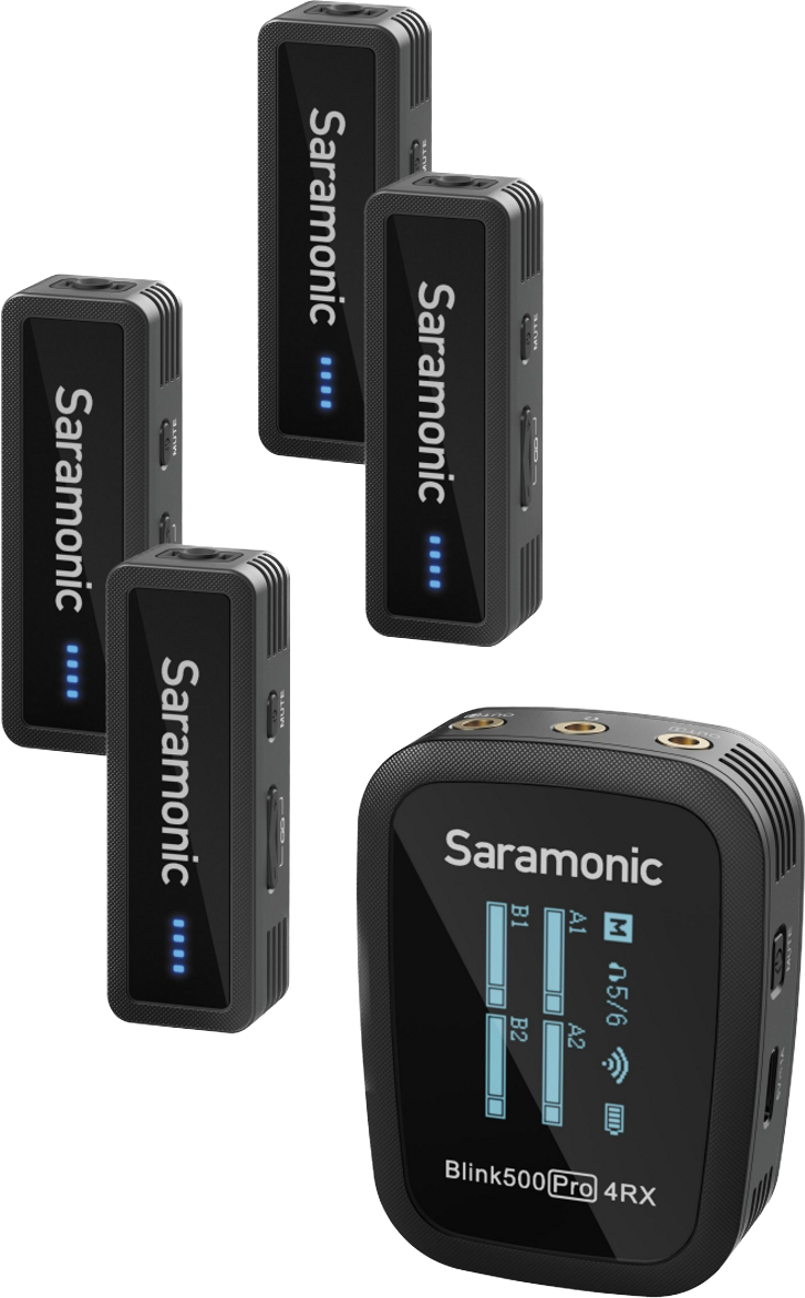Saramonic Blink500 Pro B8 — четырехканальная беспроводная микрофонная система