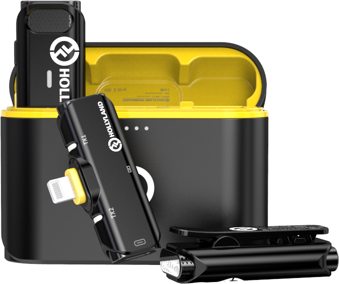 Hollyland Lark C1 Duo Wireless Lavalier Microphone for iPhone 