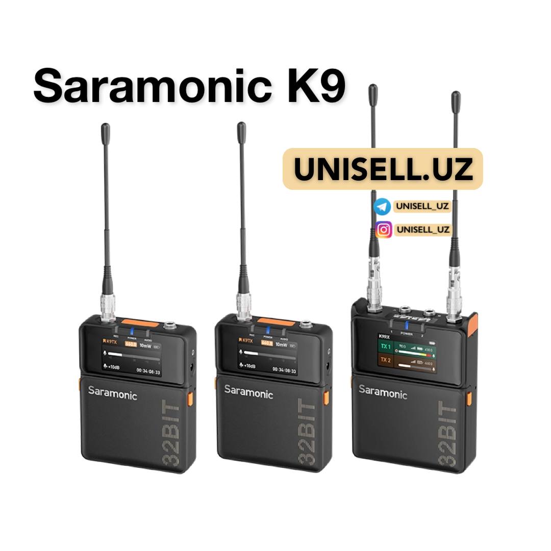 Saramonic K9 - Dual-Channel Digital UHF Wireless AudioSystem for Filmmakers
