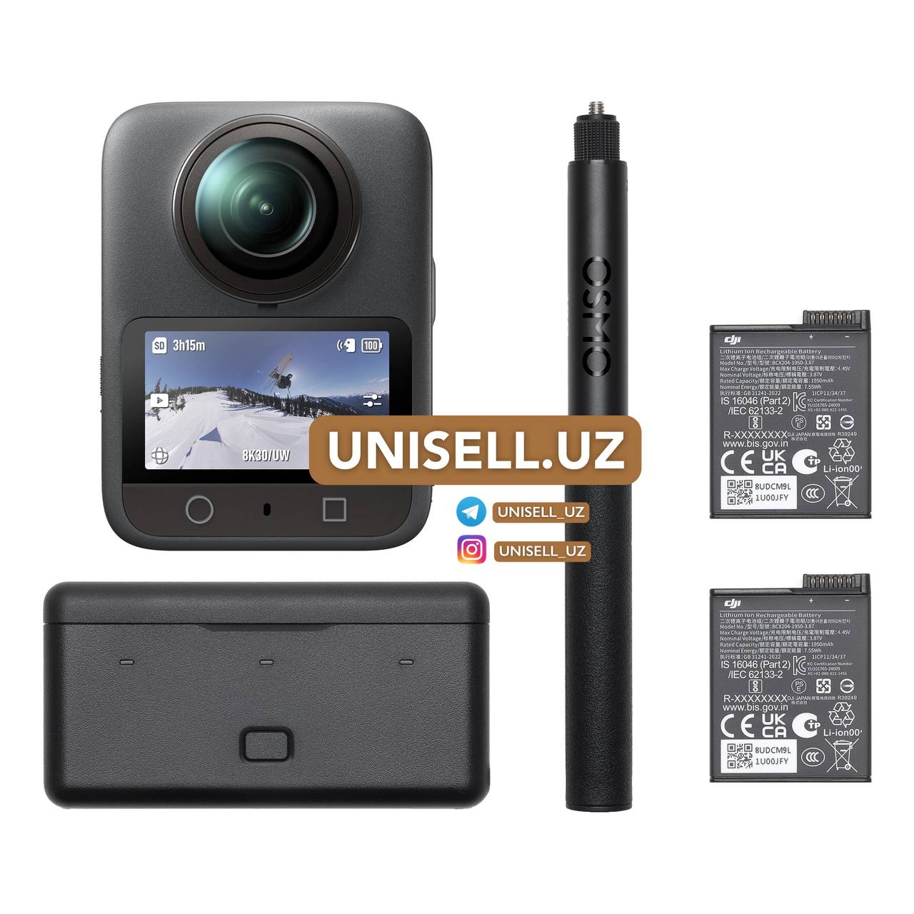  DJI Osmo 360 - 8K 360° Adventure Combo