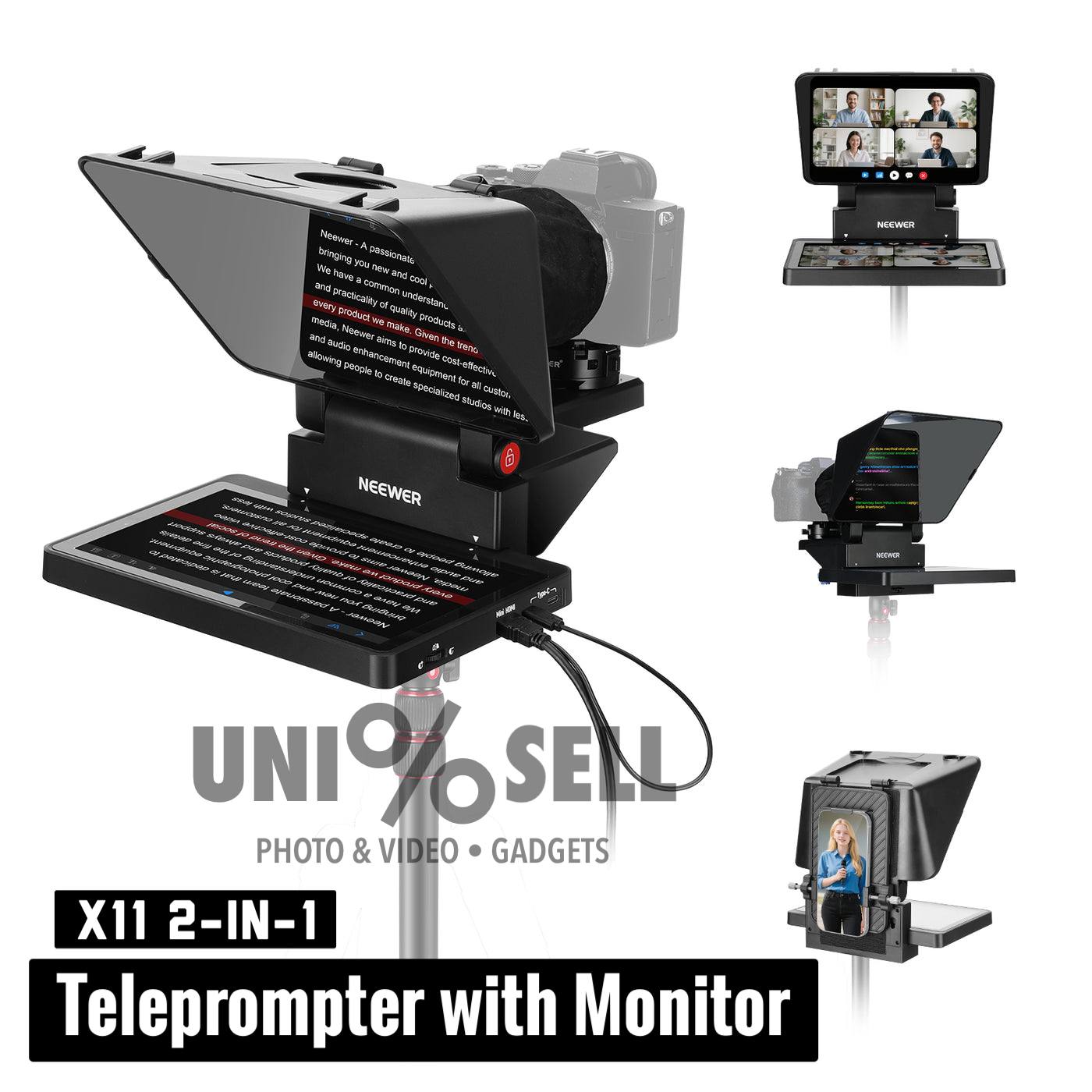 NEEWER X11 2-In-1 Teleprompter with Monitor Телесуфлёр