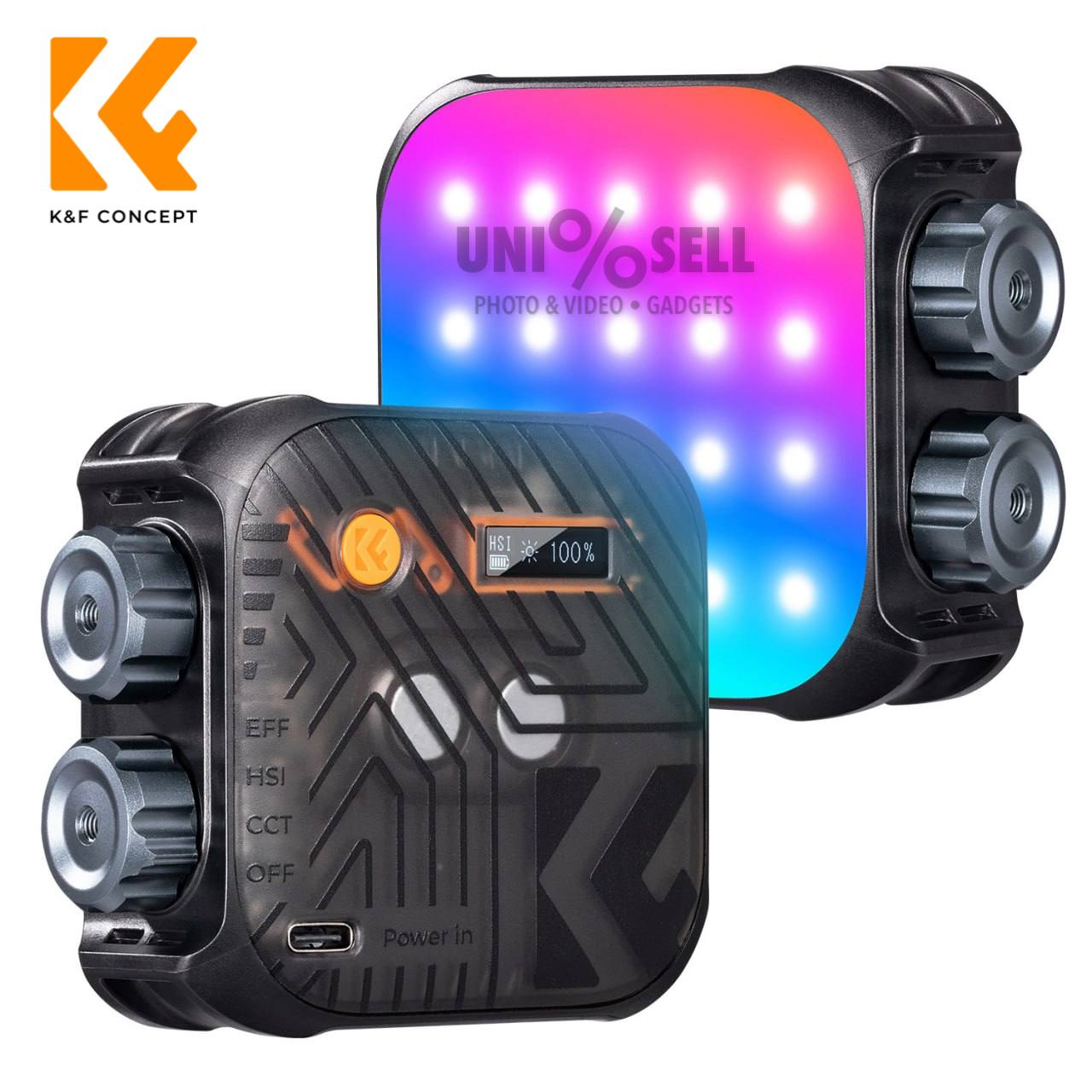 KF Concept RGB LED Video Ligtht (Black) KF34.036