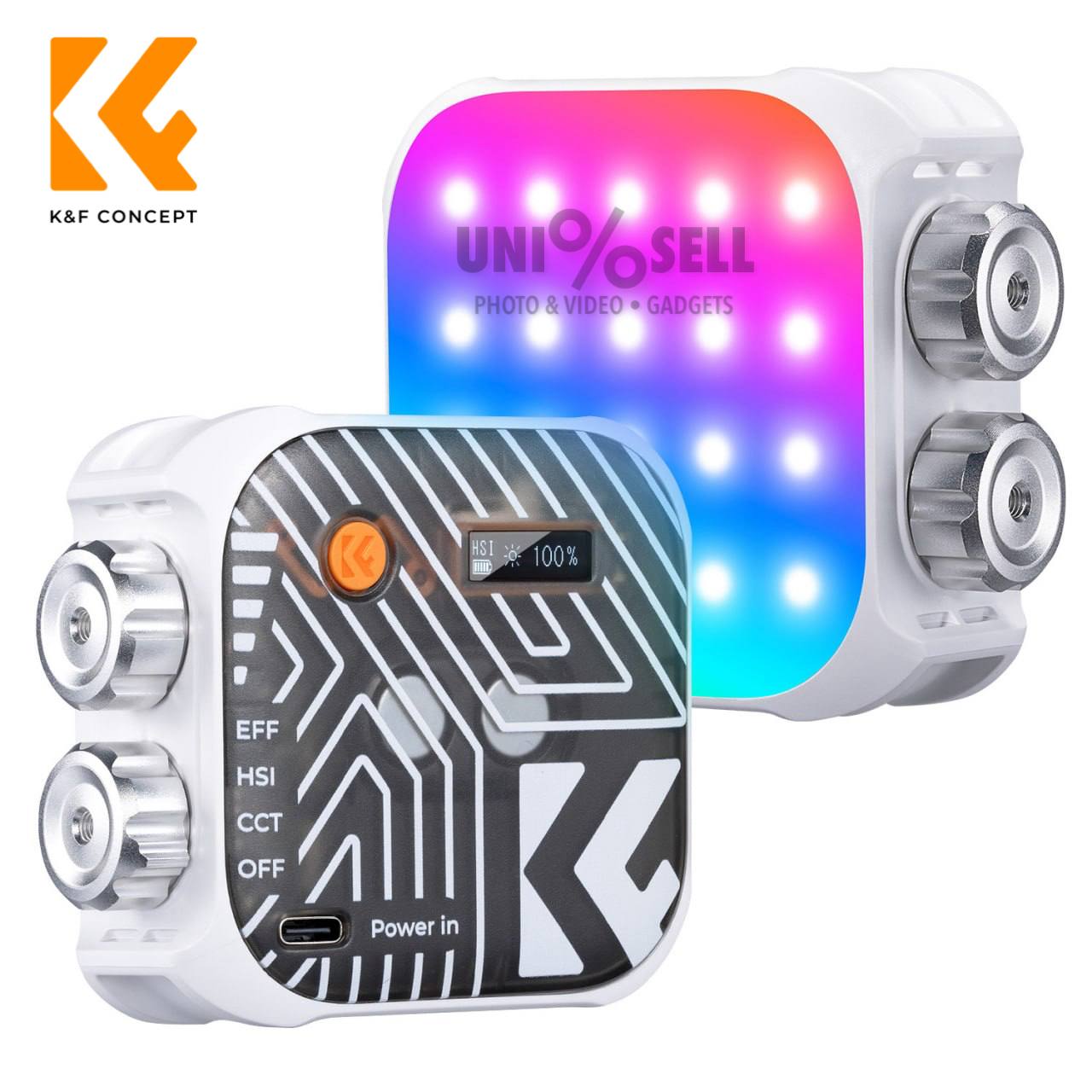 KF Concept RGB LED Video Ligtht (White) KF34.036V1