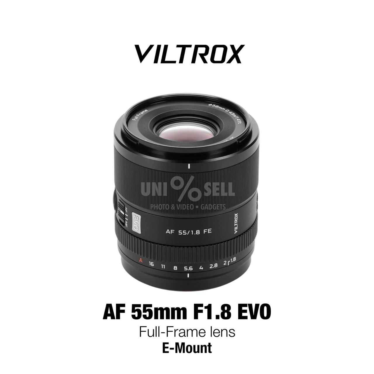 Viltrox AF 55mm F1.8 EVO Full- Frame Lens E-Mount 