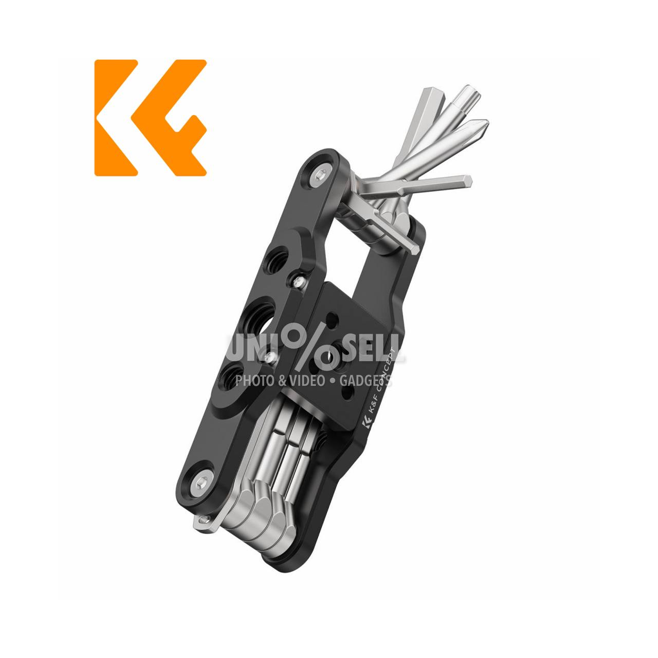 KF Concept 10-in-1 Multifunctional Folding Hex Key Set with Screwdrivers KF31.099