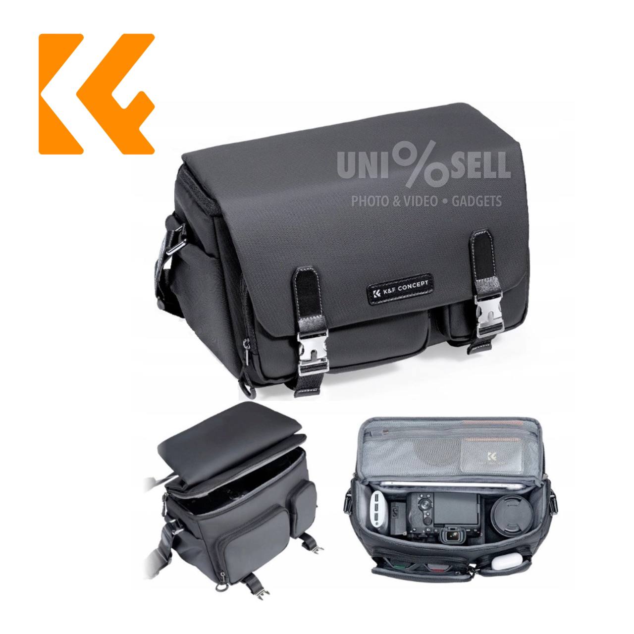 KF Concept Sling Bag 10L Urban Wander 11 (Night Black) KF13.142