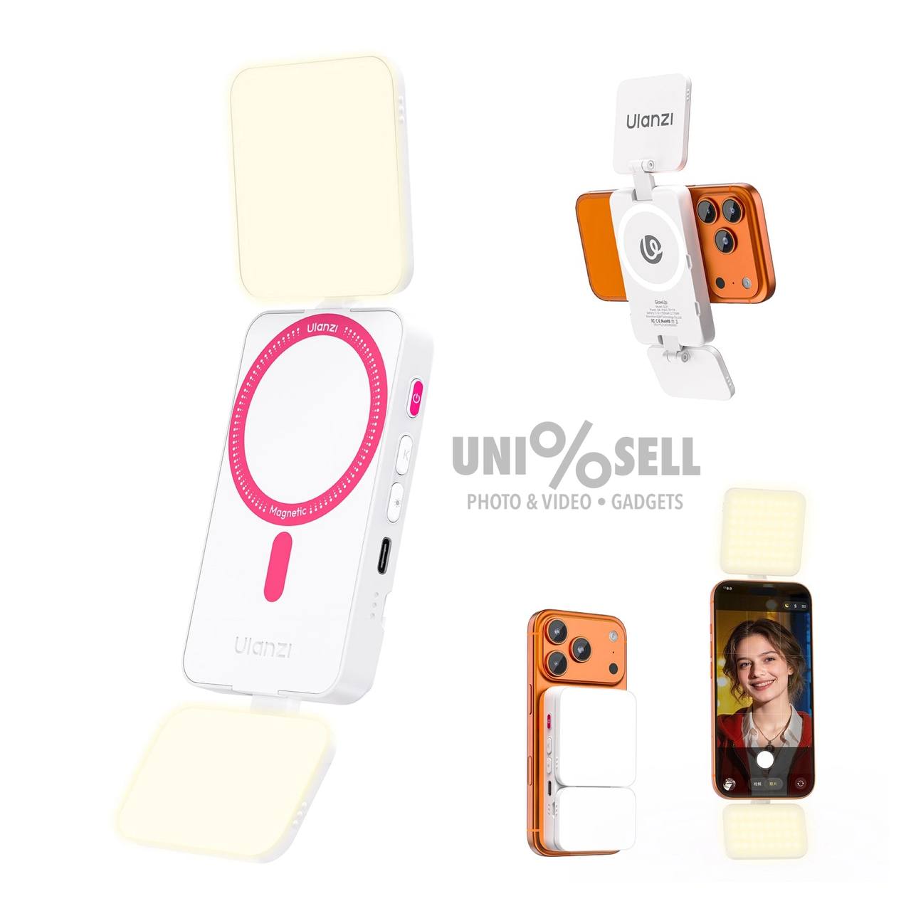 Ulanzi GL01 GlowUp Fill Light (Sakura Pink,3C)