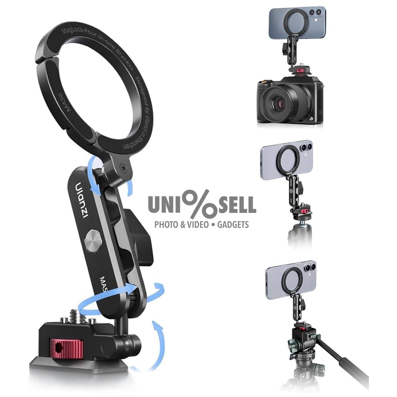 Ulanzi MA56 4-in-1 Phone Clamp Mount (MagLock Phone Mount)